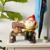 Charming Garden Gnome Welcome Statue for Outdoor Decor