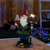 Solar Bluebird Gnome Welcome Statue