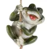 Frolicking Frogs Hanging Decor - Cute Garden Frog Wall Art for Outdoor Spaces