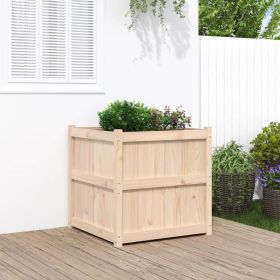 Garden Planter 27.6"x27.6"x27.6" Solid Wood Pine
